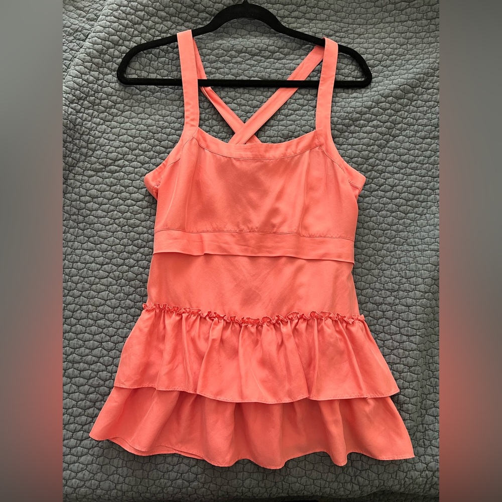 NWT Banana republic medium coral ruffle top